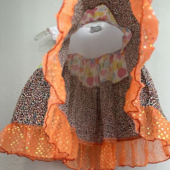 Rainbow baby Dress Mix Print Ruffle Casual Short Sleeve toddler size 2T - Picture 8 of 9